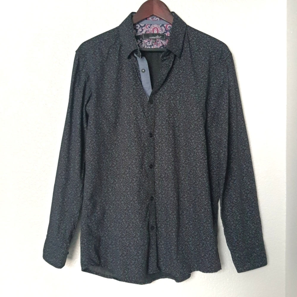 COASTAL Mens Long Sleeve Casual Button-down Shirt, Fall, Size Large, EUC